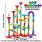 ailixinda 93 PCS Marble Run enhanced Set STEM Educational Building Block Toy Marble Track Race Set with 30 Glass Marbles for Boys & Girls Marble Maze Game Construction Building Blocks Toys for Kids