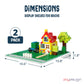 Play Platoon Building Brick Display Shelves 2 Pack Minifigure Display Case Shelf - 10X10 Inch Acrylic Wall Mount Shelf For Wall,