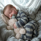 Adfo Realistic Reborn Baby Dolls Boy - 20 Inches Lifelike Baby Doll With Full Body Vinyl, Sleeping Newborn Baby Dolls Gift Toy F