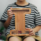 Piggy Bank For Kids Boys Girls, Large Personalized Wooden Letter Piggy Bank With Cut-Out Design, Alphabet Letter Coin Banks, Money Savings Box, Wooden Bank For Kids Creative Gift For Real-Money(I)