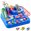 TEMI Kids Race Track Toys with 3 Mini Cars - Puzzle Rail Car Adventure Playset for 3-7 Year Old Boys and Girls