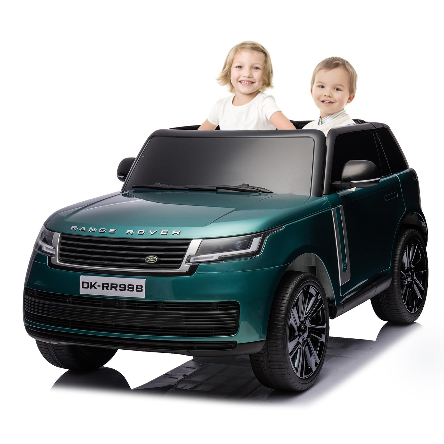 24V Officially Licensed Land Rover Ride On Car, Towallmark 2-Seater w/Parent Remote Control, 3 Speeds, Wireless Music, Spring Su