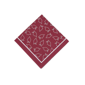 Fun Express Burgundy Graduation Bev Nap - Party Supplies - 50 Pieces