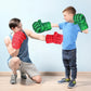 HuangWeida Kids Superhero Gloves - Green Polyester Toy Fists for Halloween & Christmas Costumes, Model Gloves-1