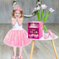 Jeowoqao Dress Up Shoes Princess Dresses For Girls, Little Girls Princess Dress Up Clothes Set 1Pc Tutu Skirt With 3Ps Skirt Vei