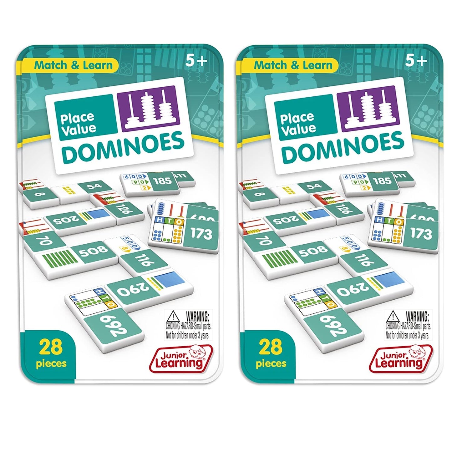 Junior Learning Jrl489-2 Place Value Dominoes - 2 Each