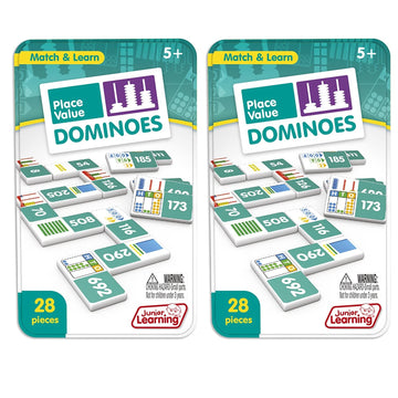 Junior Learning Jrl489-2 Place Value Dominoes - 2 Each