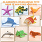 Fxmhehbb 46 Pack Mini Ocean Sea Animals Toys, Assorted Vinyl Plastic Ocean Animal Figures Sea Creatures Toys For Kids Party Favo