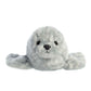 Aurora® Mini Flopsie™ Harbor Seal Stuffed Animal - Gray, 8 Inches, Polyester, Model 31720 - Adorable Companion for All Ages