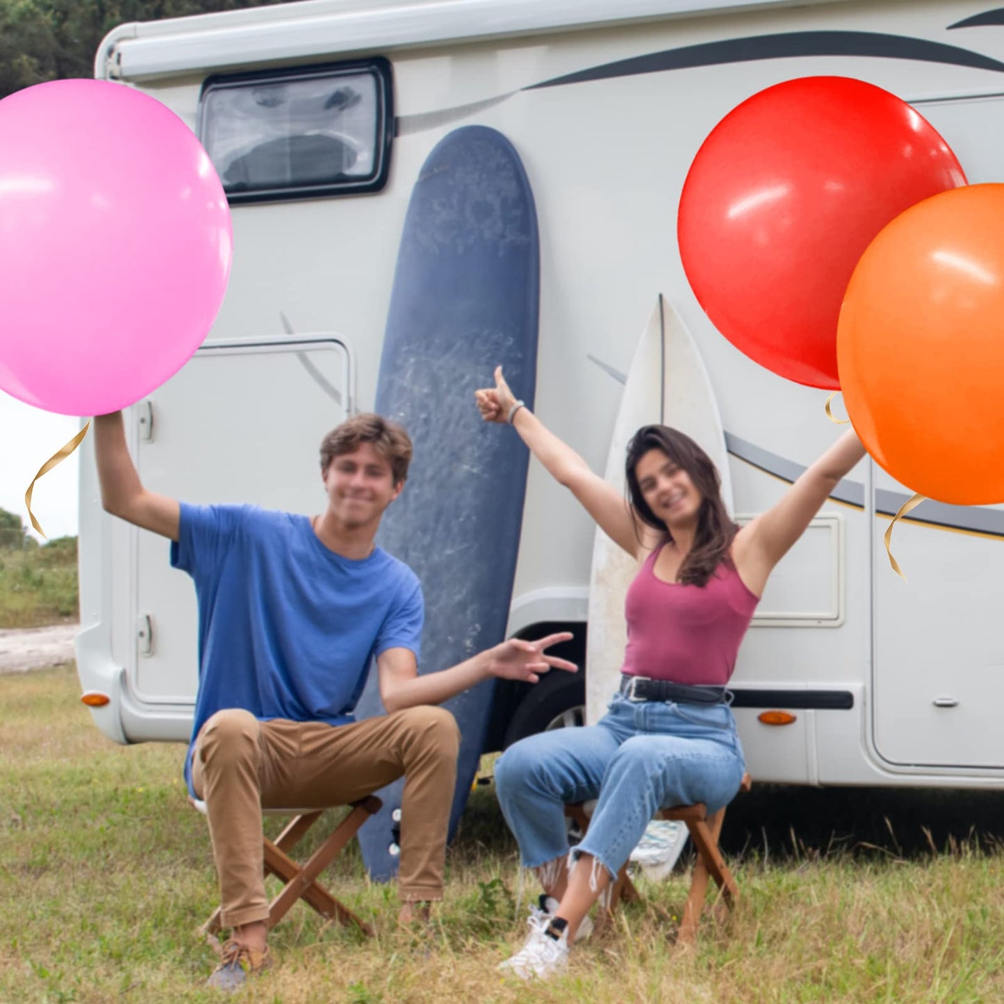 9Pcs Big 36 Inch Balloons, Assroted Giant Balloons, Latex Balloons, Large Balloons For Birthday Wedding Party Decorations.