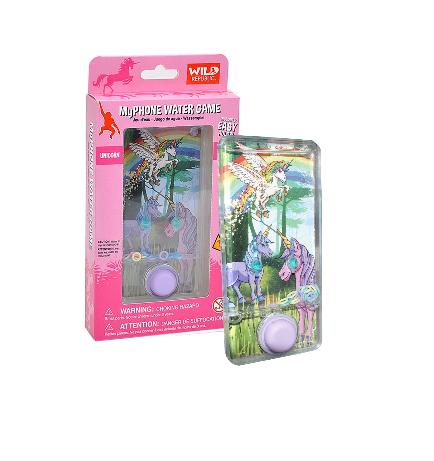 WILD REPUBLIC Water Game - Unicorn Design, 15" Plastic Toy for Kids, Model 25858, Great for Independent Play