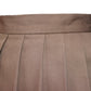 Beautifulfashionlife Womens School Uniform High Waist Flat Pleated Skirts (3XL,Dark Brown)