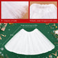 Lainlight Christmas White Tutu For Girls 3 Layered Princess Sparkly Tulle Tutu Skirt Set With Snowflake Headband For Party Dress