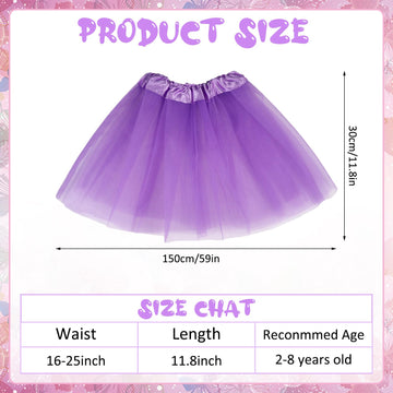 Hoemwarm 18 Pcs Girls Tutu, 3 Layers Multicolor Toddler Tutu Skirt Princess Tutu Dresses For Toddler Girls Bulk, Dance Fluffy Tu