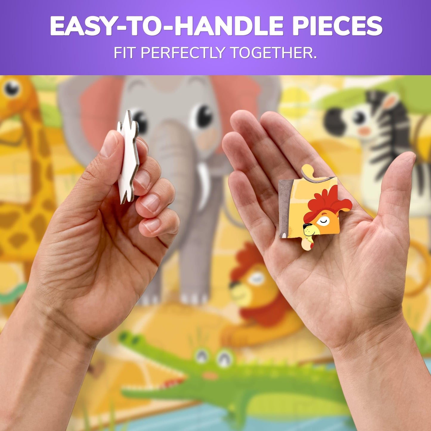 Quokka Puzzles For Kids Ages 3-5 - 30 Pieces Puzzles For Toddlers 2-4 - Dinosaurs Learning Jigsaw Puzzles For Kids 4-6 Years Old