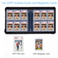 60 Pockets PSA Card Binder  6 Pocket Binders for Psa Graded Cards  enhanced PU Cover with Costom Label  PSA Slab Binder for PSA Cards and 35PT Magnetic Cards Holder and Display (Black)
