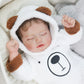 Ksbd Realistic Reborn Baby Doll - 20 Inch Lifelike Reborn Baby Boy With Rooted Hair In Bear Onesie, Handmade Gift For Kids And C