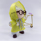 17cm Doll Clothes Set  Stylish Yellow Raincoat Doll Outfits with Black Shoes  Black Glasses (No Dolls)