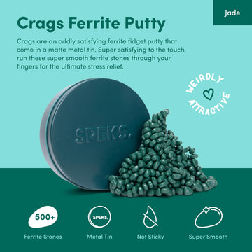 Speks Crags Ferrite Putty, Over 1,000 Ferrite Stones In A Metal Tin, Seriously Satisfying Fidget Toys For Adults And Desk Toys F