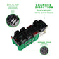 Zetz Brands Toy Garbage Truck - 4D Lights & Sounds, Green Plastic Push Toy for Kids 3+