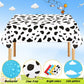 NOVWANG Kids Story Tablecloth, 4 Pack Blue Sky White Cloud Tablecloth Mix Color Toy Inspired Tablecloth Disposable Cow Table Cov