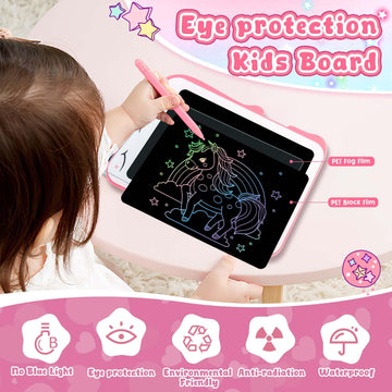 Teriph Lcd Writing Tablet For Kids, Unicorn Girl Toys, Toddlers Toys Drawing Board, Educational Doodle Pad Kid Toys For 2 3 4 5