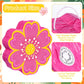 Aoriher Daisy Flower Piñata Set - Pink, Paper, Includes Blindfold & Bat, Perfect for Birthday, Baby Shower, Gender Reveal, Wedding