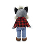 Playtime by Eimmie Soft Baby Doll Walter The Wolf - 14 Plush Rag Doll with Embroidered Features for Girls, Boys, Toddlers & Infa