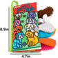 Zocita Baby Soft Animal Tails Activity Cloth Book With Crinkle Fabric, Kitty Tails