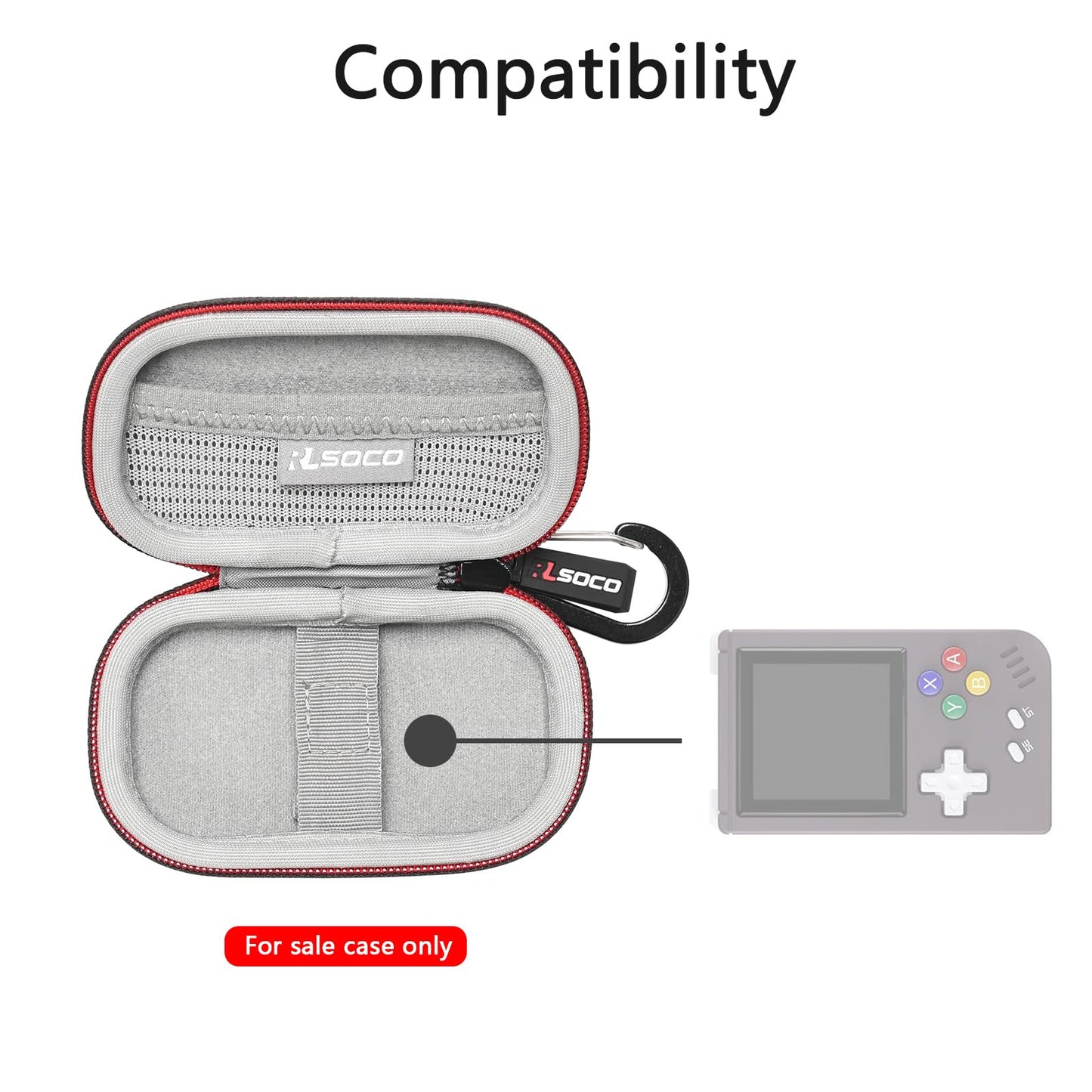 Rlsoco Carrying Case For Rg Nano Retro Handheld Game Console (Case Only)
