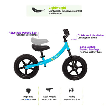 The Original Croco Ultra Lightweight And Sturdy Balance Bike.3 Models For 2, 3, 4, And 5-Year-Old Kids. Unbeatable Features. Tod