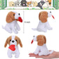 Sumind 8 Pieces Plush Dogs 5 Inch Stuffed Animals Bulk Assorted Cute Stuffed Dogs Small Animal Plush Toys For Girls Boys Graduation Valentine School Classroom Party Supplies Favors(Heart)