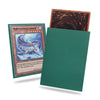 Green Yu-Gi-Oh Card Sleeve 200 Pack, Japanese Small Card Sleeves Photocard Sleeves 62X89Mm, Back Textured Perfect Shuffling, Pro