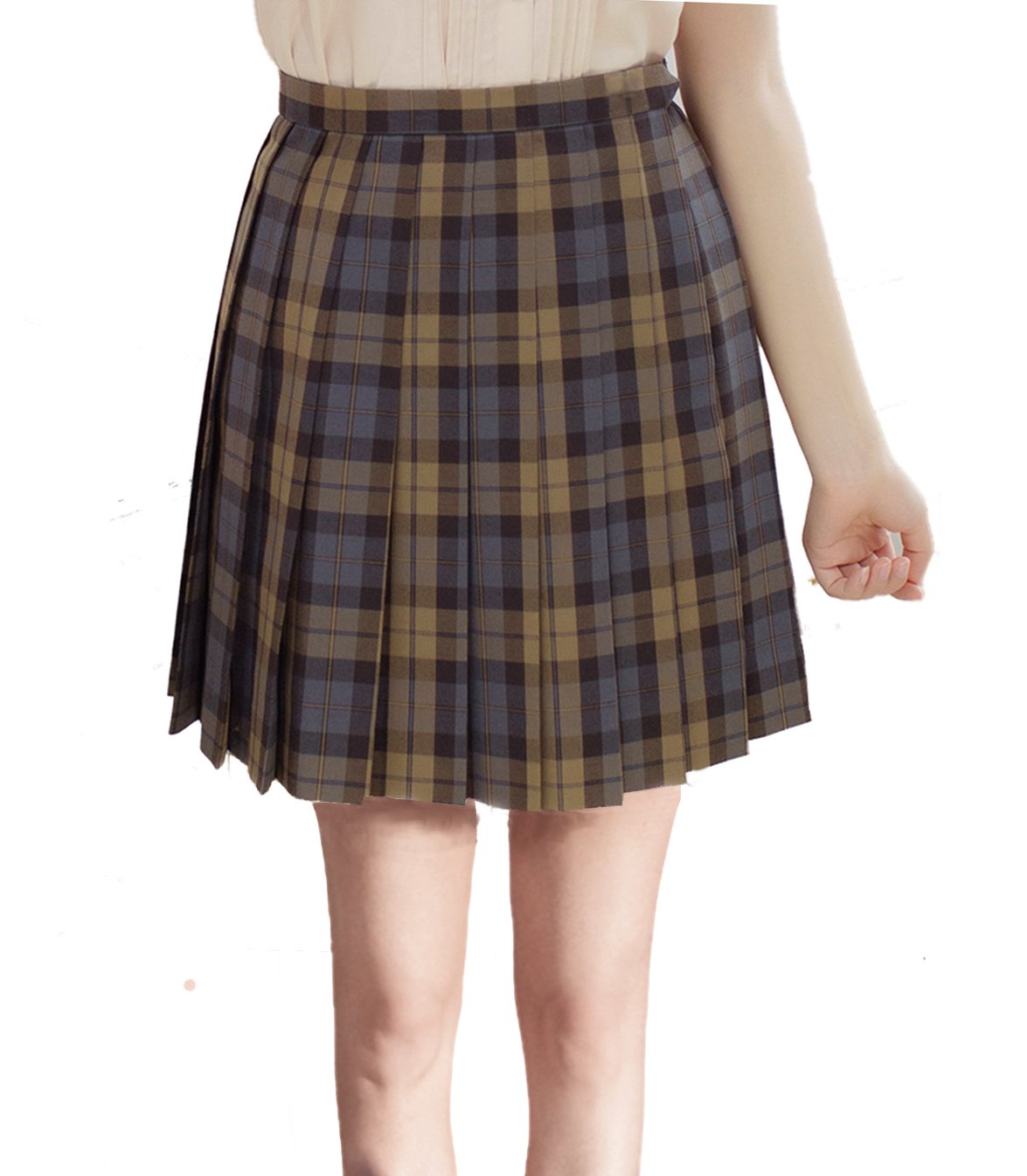 Beautifulfashionlife Women`S Mini Skirt Dance Costumes (3Xl, Brown Mixed Blue)