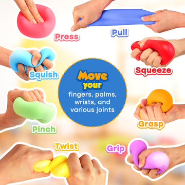 Slow Rising Stress Cube 8 Pack: Stretchy Fidget Toys For Anxiety Relief, Pull Stretch Squishy Toys For Students, Classroom Prize Box Toys, Quiet Fidgets For Classroom (2 Inches)