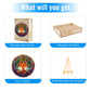 Aeekdook Wooden Puzzles for mature-themeds - Stained Glass Tree of Life Wooden Jigsaw Puzzle for mature-themeds - Unique 200-Piece Art Puzzle  enhanced Brain Teaser & Decorative Gift (11.4x11.4)