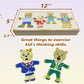 Lilybeauty Wooden Bear Family Dress-Up Puzzle Box For Toddlers(72Pcs),Change Clothes Puzzle Games, Preschool Learning Activities