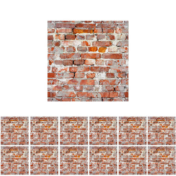 Samcami Miniature Dollhouse Accessories, Self-Adhesive Dollhouse Wallpaper And Flooring, Mini Dollhouse Accessories 1 12 Scale, 12Pcs (No.1)