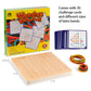 Coogam Wooden Geoboard - 8x8 STEM Puzzle with 30 Pattern Cards & Latex Bands, Multi-color Educational Toy for Kids