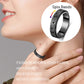 Mhwtty Anxiety Ring For Women Fidget Ring Stainless Steel Spinner Rings Fidget Band Rings Gift For Women Men Black Size 8