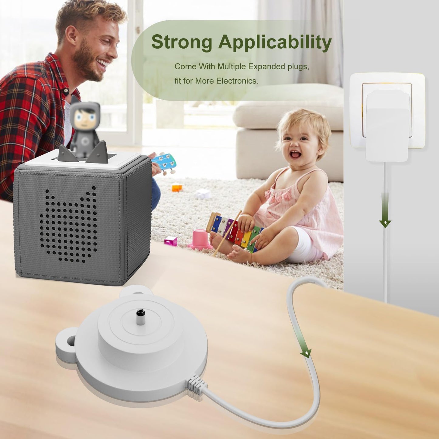 Replacment For Tonies Charger Compatible With Toniebox Audio Player Starter Set For Kids, For Tonie Box Charging Base Station Po