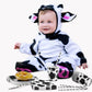 Lewtemi 100 Pcs Cow Print Party Supplies Kit, Includes Napkins, Plates, Straws for Farm Theme Birthday Parties