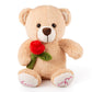 Oukiwi Valentine'S Stuffed Animal, 11 Inch Stuffed Animal Dog, Ideal For Valentine'S Day Gifts For Friend (Style - A)