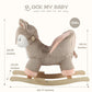 Rock My Baby Rocking Horse Deer with Chair, Plush Stuffed Animal Rocker, Baby Rocker with Sweet Music, Animal Ride on,Pink Deer,