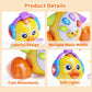Wanonoo Dancing Duck Baby Toy for 6-12 Months, Musical Crawling Tummy Time Activity, Light Up Learning Gift for Boys and Girls
