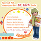 Rakki Dolli Doll Clothes Set 5-Pc Fashion Mustard Winter Coat Set Includes Warm Coat, Shirt, Jeans, Yellow Knit Hat & Knit Scarf