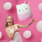 Squishmallows Original 14-Inch Plush - 50th Anniversary Pink Hello Kitty, Model SQSN00701, Soft Polyester Toy