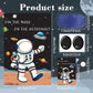 Hxezoc Pin The Mask On The Astronaut Game With 24 Pcs Mask Stickers, Large Astronaut Party Games Poster For Kids Solar System Outer Space Birthday Party School Classroom Carnival Party Supplies