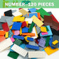 MALEKO 120 Pieces Classic Base Plates Bricks Parts, Flat Board Small Baseplates Mat Multipacks, Bulk Building Blocks