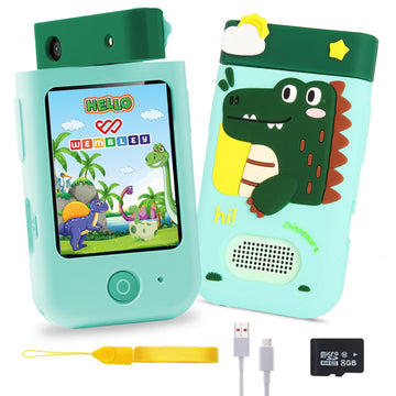 Wembley My First Smart Phone| Dino Themed Mini Educational Toy With Rotating Camera| Fun & Learning Mobile For Kids Age 3+| Ador